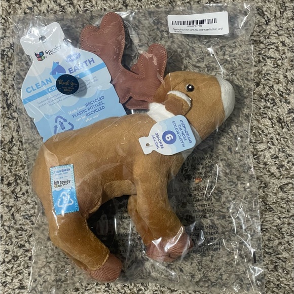 Spunky Pup Clean Earth Plush Caribou | Made from 100% Recycled Water Bottles | L - Picture 2 of 3